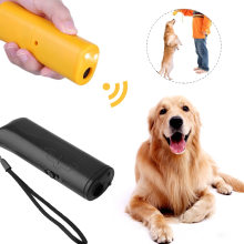 Haustierhund -Repeller Anti Barking Stop Rark Training TRAINING TRAINGER LED Ultraschall 3in1 Anti -Belling -Ultraschall